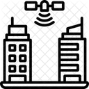 Satelite Satelite Cidade Inteligente Ícone
