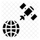 Mundo Mapa Mundial Vista Satelite Icono