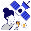 Satélite artificial  Ícone