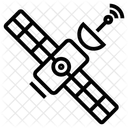 Satelite Espacial Satelite Meteorologico Antena Parabolica Ícone
