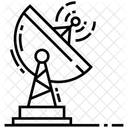 Kommunikationssatellit Antenne Weltraumantenne Symbol