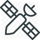 Satellit Umlaufbahn Radar Symbol