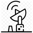 Satellit Parabolschussel Satellitenantenne Symbol