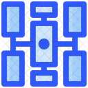 Weltraum Station Satellit Symbol