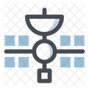 Satellit Weltraum Spur Symbol