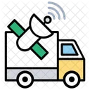 Satellit Fahrzeug Verfolgung Icon