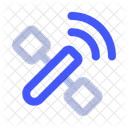 Satellit Erdbeobachtung Klimauberwachung Symbol