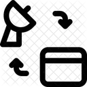 Satellit Mit Browser Symbol
