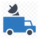 Satellit Transporter Presse Symbol