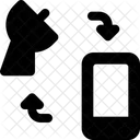 Satellit zu Mobiltelefon  Icon