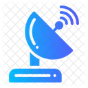 Satellite Parabolic Antenna Wireless Connectivity Icon