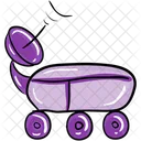 Satellite Car Space Car Parabolic Car Icon
