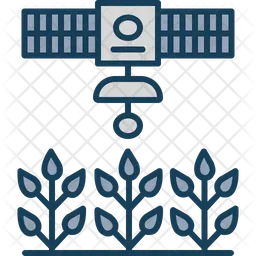 Satellite crop monitoring  Icon