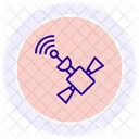 Satellite Dish Color Circle Icon Icon