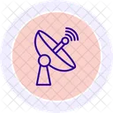 Satellite Dish Line Icon Icon