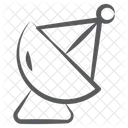 Parabolic Dish Satellite Antenna Radio Telescope Icon