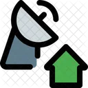 Satellite Home Broadcast Station Signal Tower Icon