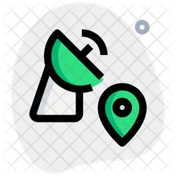 Satellite Location  Icon