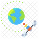 Satellite Orbit Earth Satellite Icon