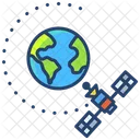 Satellite Orbit Icon