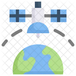 Satellite orbite  Icon
