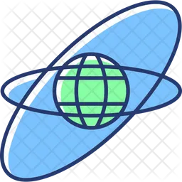 Satellite orbits, trajectories  Icon