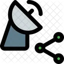 Satellite Sharing  Icon