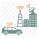 Satellite System Car Auto Icon