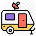 Satellite Van Automobile Automotive Icon