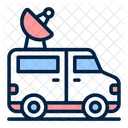 Satellite Van Communication Icon