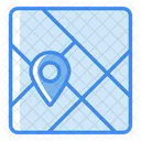 Satellite View Navigation Map Icon