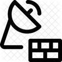 Satelliten Firewall Symbol