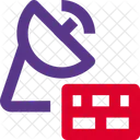 Satelliten-Firewall  Symbol