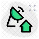 Satellitenhaus  Symbol