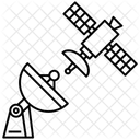 Parabolschussel Satellitenantenne Satellitenkommunikation Symbol