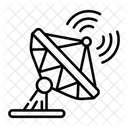 Satellitenschussel Antenne Empfanger Symbol