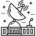 Satellitenschussel Antenne Weltraumantenne Symbol