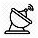 Schussel Satellit Antenne Symbol