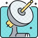Satellitensender Kommunikation Radar Symbol