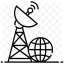 Satellitenturm Radar Signalturm Symbol