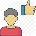 Satisfaccion Del Cliente Comentarios Del Cliente Felicidad Del Cliente Icono