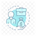 Empleado Trabajo Dinero Icon