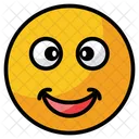 Satisfacer Feliz Cara Icono