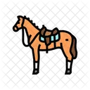 Sattel Pferd Zucht Symbol