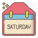 Saturday Month Calendar Icon
