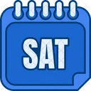 Saturday Sat 7 Days Icon
