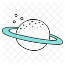 Saturn Space Planet Icon
