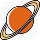 Saturn Moon Galaxy Icon