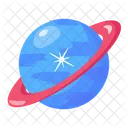 Celestial Body Saturn Planet Orbit Icon