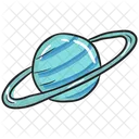 Saturn Solar System Astronomy Icon